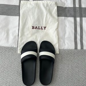 Authentic Bally Slides. Made in Italy. Mens 11. New
